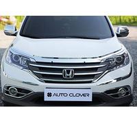 AUTO CLOVER Chrome Bonnet Protector Guard Set compatible with Honda CRV 2012-2017