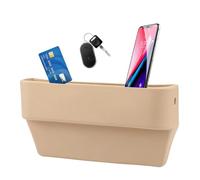 Auto Console Side Extra Storage Box - Multifunctional Car Seat Organizer | This Easy to Install Crevice Filler with a Reserved Charging Hole Won't Block Your Seat Belt