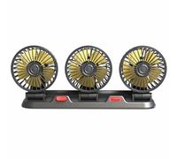 Auto Cooling Fan | Three-Head Car Cooling Fan,USB/12V/24V, 2 Speeds, Car Silent for Truck SUV RV Cruise Ship Tent Auto Vehicles