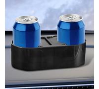 Auto Cup Holder | Double Car Bottle Holder With Anti-slip Non-skid Base | Automotive Fixed Beverage Bracket Console Organizer For Daily Use Camping Off-Roading Bus Travel Rv Golf Cart Truck Trip