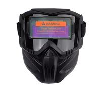 Auto Darkening Of Welding Helmet, Anti-glare Lasmasque Car Darkening Large View, Heat-informed Anti-vog Face Shield Full Cover For Automotive Construction Metal Manufacturing