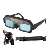 Auto Darkening Welding Glasses - Protective Welder Goggles,3-Level Dimming Anti-Glare UV Protection Professional Eyewear for Metal Fabrication