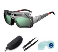 Auto Darkening Welding Goggles - Solar Welding Goggles for Professional Protection - Comes with Spare Lenses, Webbing and Case - Ideal for TIG MIG MMA Welding