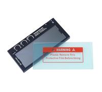 Auto Darkening Welding Helmet Filter Lens 2 x 4 1/4" with Anti-Slip Grooves,Variable Shade 5~13 for TIG,MIG and Stick Welding,True Color Technology,Easy to See,Lithium Battery and Solar Powered