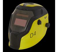 Auto Darkening Welding Helmet - Shade 9-13 - Yellow