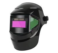Auto Darkening Welding Helmet, Solar Powered LCD True Color Welder Mask, Heat-Resistant Breathable Adjustable Welding Hood with 180° Flip Design