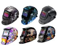 AUTO DARKENING WELDING HELMET SOLAR POWERED Welder Helmet Professional CE Approved Weld Tig Mig Arc Hi-Tech Grinding Function Protective Gear for Eye Face Protection Mask with Lens (The Dealer)