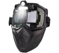 Auto Darkening Welding Helmet Solar Powered with Large View Lens for MIG for tig Grinding - Adjustable Shade DIN9-13 Black 22.5x19cm