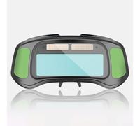 Auto Darkening Welding Helmet with True Color & Green Screen Options, Solar Powered for, MIG, TIG, Welding, Adjustable Headband,()