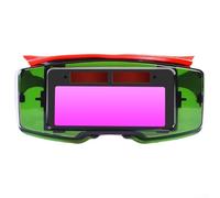 Auto Darkening Welding Protective Helmet with Solar Powered Lens and UV Protection for Use in Argon and Chainsaw Welding (True Color)