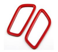 Auto Decoration Interior For Macan 2014-2024 Car Instrument Dashboard Side Outlet Air Vent Trim Decorative Frame Cover Interior(Red)