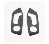 Auto Decoration Interior For Q3 2019 2020 2021 Interior Front Seat Adjustment Buttons Panel Decorative Frame Cover Stickers(Black)