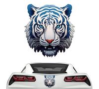 Auto Decorative Decals - Fierce Tiger Head Sticker, Car Motorcycle Bumper Ornament, Self-Adhesive Creative Design, Endurable Anti-Scratch Material | Wall Vehicle Accessory with Easy Apply Feature