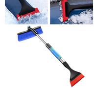 Auto Deicing Cleaner - Extendable Cold Weather sweeperr, plasticc Ice bladee, Manual Glass Clearing Device, Compact Roadside Equipment | Driver Detailing Gear