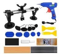 Auto Dent Puller Set with Double Pole Bridge Dent Repair Kit for Car Body Dent, Minor Dents, Door Dings and Hail Damage Removal