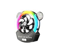 Auto Diffuser Clip: 360 Degree Air Freshness Accessories, LED | Aromatherapy With Fragrance Function, Elegant Gift Idea For Colleagues Of Family Friends, Modern Design, F