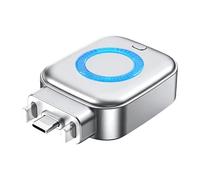 Auto Disconnect Charger, 140W Portable Power-Off Protection Adapter, Silver PC Smart Charger 6.8x4.5x2.2cm, 50g Type-C Output 0-5A, Input 5V-28V, for Mobile Phone