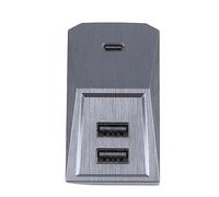 Auto Docking Station Glove Box USB Adapter Hub With Fast Charging Stable Data Transfer For Car Replacement Easy Installation Supports Phones Tablets Music Players