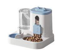 Auto Dog Feeder, 2-in-1 Automatic Feeds Food, 10.63x9.06x10.63 Inches Fed Design & Water Dispenser, Large Capacity Pet Bowl for Cats, Kittens, Small Medium Dogs, Indoor Animal Feeding Supplies