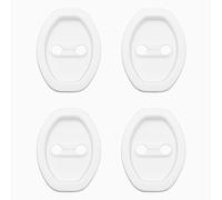 Auto Door Lock Strike Protector for Peugeot 307 CC 2003 2004 2005, Door Lock Lockstitch Decor Cover Car Accessories,White