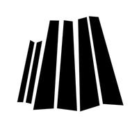 Auto Door Pillar Sticker for Mercedes Benz S-Class W221 S 350,Car B Pillar Sticker Waterproof Car DIY Modified Car Door Post Decorative Decal,bright Black Style-6pcs