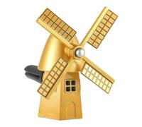 Auto-Duftspender - Windmühlen-Design für Auto, nachfüllbarer Duftspender, stilvolles, rotierendes Lüftungs-Ornament, elegantes Armaturenbrett- | -Innenraum-Dekoration für Damen und Herren