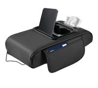 Auto Elbow Buffer - Center Console Armrest Cushion, Car Armrest Cushion with Tabs, PU Leather Storage Tool, Sedan, Small Here