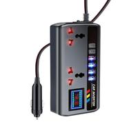 Auto Electric Adapter - Road Trip Gadget, Portable Voltage Transformer | Compact Pc Abs Material Home Speed System, Universal Mobile Phone Laptop Laptop Charging Accessory Piece For Twelve Twenty Four