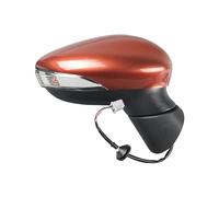 Auto Electric Folding Heating Mirror Assembly For Fiesta 2009-2015 5wires Reversing Mirror Rearview Mirror Assembly With Heating Turn Signals Light(Right Orange 2)
