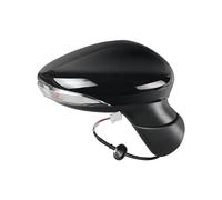 Auto Electric Folding Heating Mirror Assembly For Fiesta 2009-2015 5wires Reversing Mirror Rearview Mirror Assembly With Heating Turn Signals Light(Right black 8)