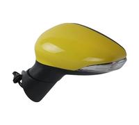 Auto Electric Folding Heating Mirror Assembly For Fiesta 2009-2015 5wires Reversing Mirror Rearview Mirror Assembly With Heating Turn Signals Light(Left yellow 21)