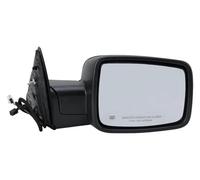 auto electric mirrors For Dodge For Ram 1500 2013-2018 Side Mirrors Assembly Electric Folding Dual Lamps Insert Black Leather Door Accessories(1pc right)