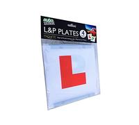 Auto Extras Learner and New driver Plates pack, 2 x L and 2 x P, magnetic