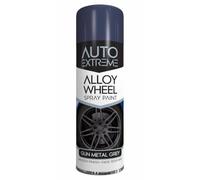 Auto Extreme Alloy Wheel Spray Paint 300ML, Ideal for Refreshing & Customizing Alloy Wheels | Long-Lasting, Chip, Fade Resistant- Available in Black Satin, Gun Metal Grey, Silver (Gun Metal Grey)