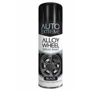 RAPIDE Auto Extreme AX Alloy Wheel Spray Paint Black 300ML | Ideal for Refreshing & Customizing Alloy Wheels | Long-Lasting, Chip & Fade Resistant | Smooth Satin Finish