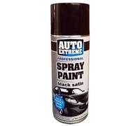 Auto Extreme Black Satin 1929 Spray Paint Aerosol 400ml (2 Pack)