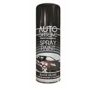 Auto Extreme Quick & Fast Drying Spray Paint 400ml, Professional Quality, Perfect Finish for Satin Cars, Bikes,Vans, Metal, Wood, Plastic (1, Black Gloss (1921))