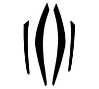 auto eyebrow stickers Car Rear Tail Light Lamp Eyebrow Eyelid Cover Trim, for Mazda, for CX5 CX-5 2012 2013 2014 2015 2016 2017(Black 2012-2017)
