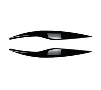 auto eyebrow stickers For Ford, for Fiesta MK6 2008-2012 Glossy Black Front Headlight Cover Head Light Lamp Eyelid Eyebrow Trim