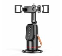 Auto Face Tracking Rotation Tripod Stand, 360 Rotating Smart Holder Rechargeable Selfie With Sleek Design For Streaming Video(Q03V double lights)