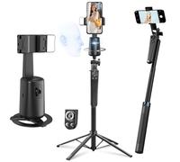 Auto Face Tracking Selfie Stick Tripod for iPhone 70.9" Automatic Portable Phone Camera Tripod Stand with Wireless Remote, 360 Rotation Follows Your Movement for Video Recording, Travel, Vlogging