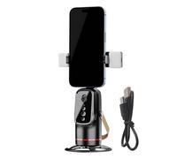 Auto Face Tracking Tripod, 360 Degree Rotation Auto Stand, Foldable Camera Filming Stands, for Live Streaming Selfie Video Recording Calls Photography Conferencing Content Creators