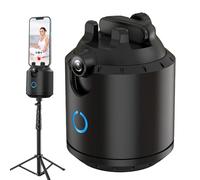 Auto Face Tracking Tripod - 360 Degree Tracking Phone Holder, Rotation Phone Camera Mount | Battery Operated Auto Tracking Holder with Gesture Control, Face Tracking Sensor Phone Tripod for Live Vlog