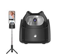 Auto Face Tracking Tripod - Body Tracking Phone Holder, Stabilizer Cell Phone Holder | 360° Rotating Phone Camera Mount, Multifunctional Live Streaming Stable Tripod for Live Vlog, 8.7x8.6x8.6cm