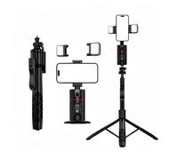 Auto Face Tracking Tripod Remote Control,Smart Tracking Phone Holder,360° Rotation Face Body Phone Camera Mount Gesture Control with Tripod Stand for Live Streaming Video,Chat Face time,Meeting