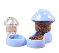 Auto Feeder, Automatic Dog Food Feeder, Cat Water Dispenser, Mushroom Shape Dog Cat Water Food Container, Pet Bowl for Small Medium Pets Puppy Kitten