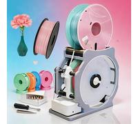 Auto Filament Respooler, Electric 3D Printer Spool Winder with Smart Start Stop Sensor, Tangle-Free Wrapping for 1kg Spools, Universal for PLA PETG ABS TPU