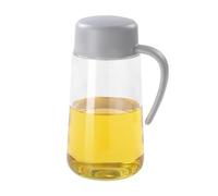 Auto Flip Cap 34oz/1L Olive Oil Dispenser Bottle,Great capacity Condiment Dispensing Container for Kitchen, Non-Slip Handle Drip-Free & Spill-Free Spout,Easy Refill & Cleaning (Gray-1L)