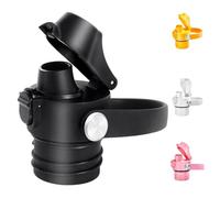 Auto Flip Lid for Hydro Flask Standard Mouth Bottle, Spout lid for HydroFlask Narrow Mouth Bottle, Replacement Lid with Button Lock, Black