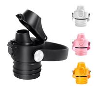 Auto Flip Lid for Hydro Flask Standard Mouth Bottle, Spout lid for HydroFlask Narrow Mouth Bottle, Replacement Lid with Button Lock, Black